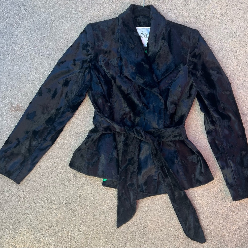 Milly Black Velvet Women's Blazer